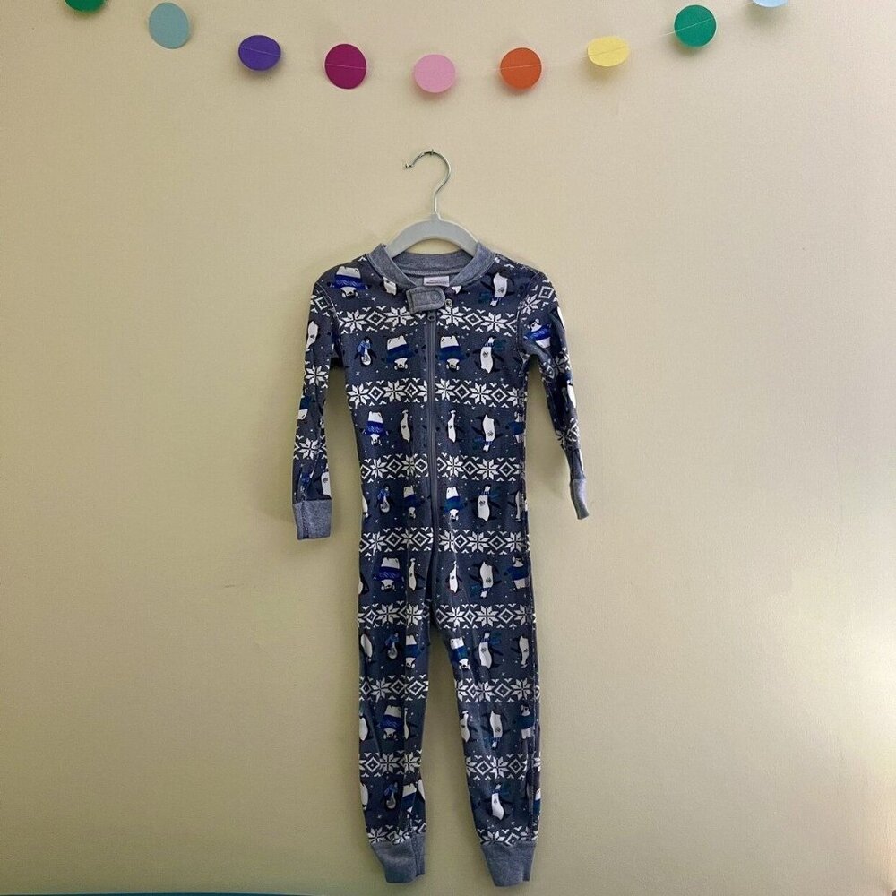 Hanna Andersson Organic Penguin Footless Pajamas